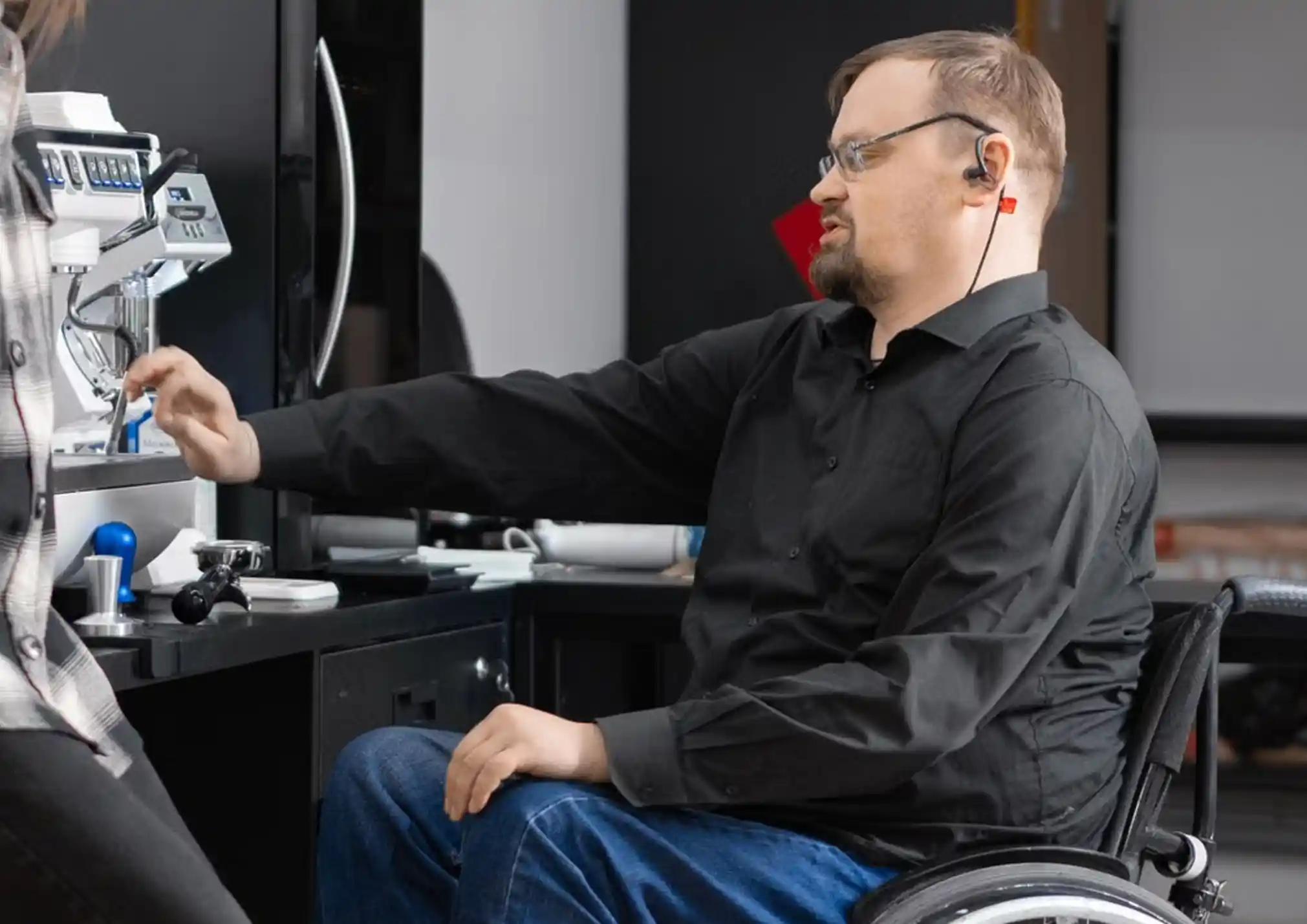 Support worker assisting an NDIS participant in Canterbury-Bankstown