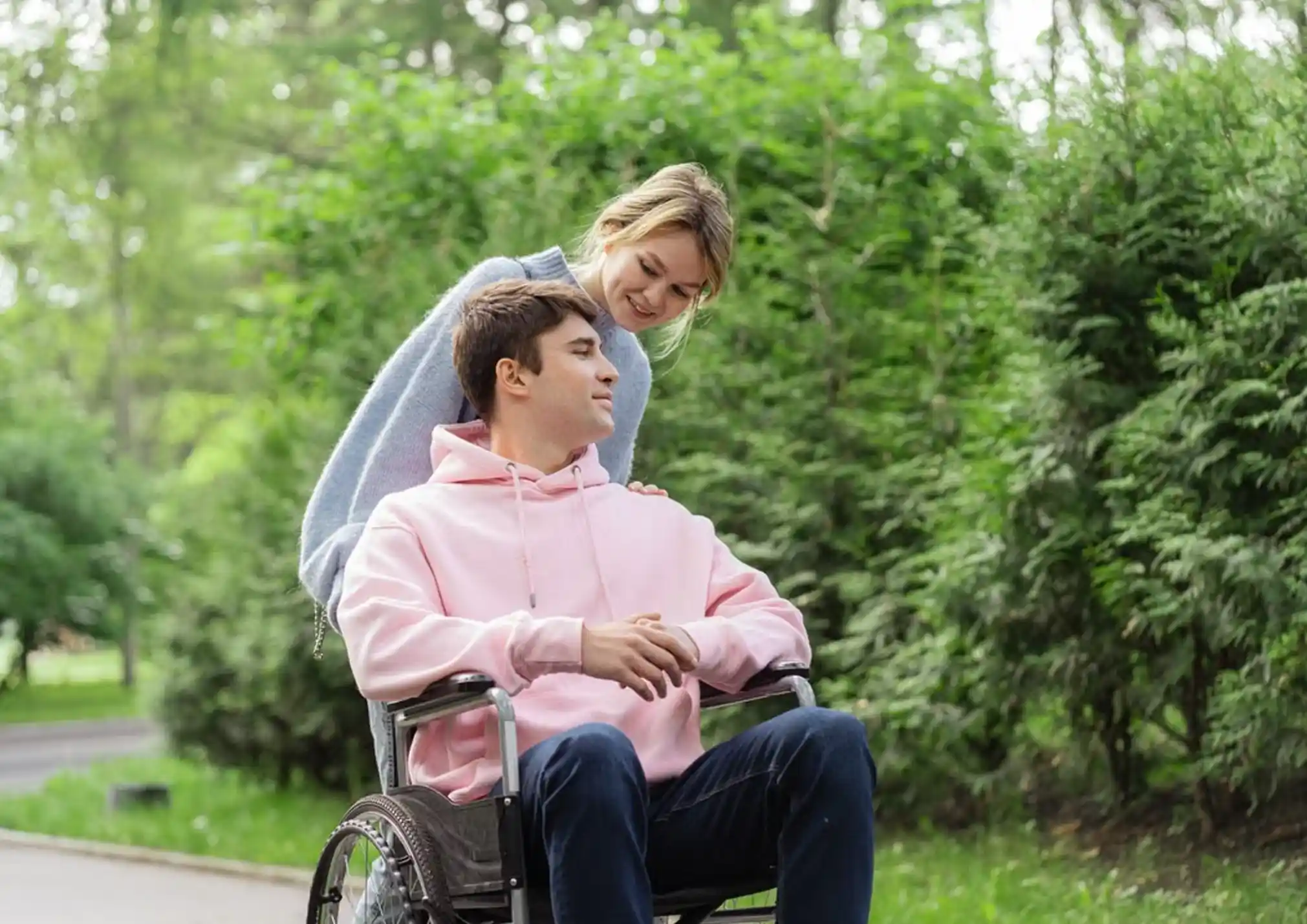 Support worker assisting an NDIS participant in Liverpool