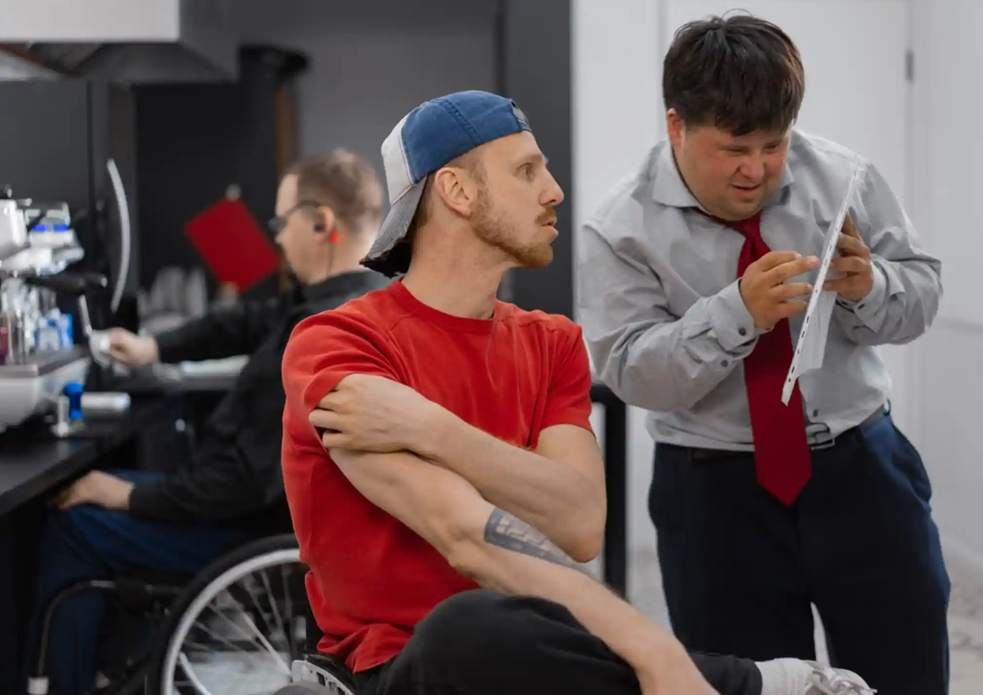 Support worker assisting an NDIS participant in Merrylands