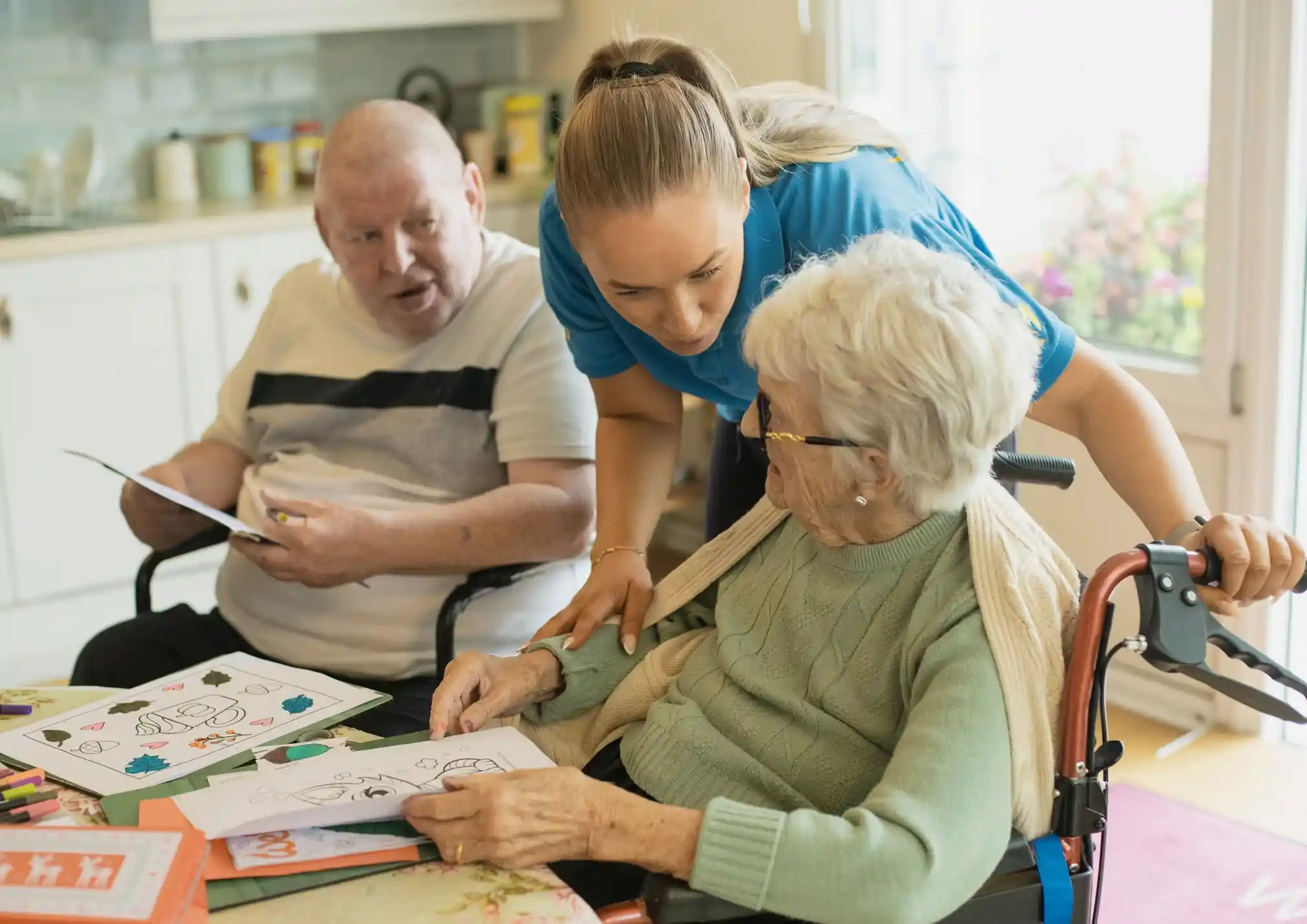 NDIS participants taking part in a group day program activity